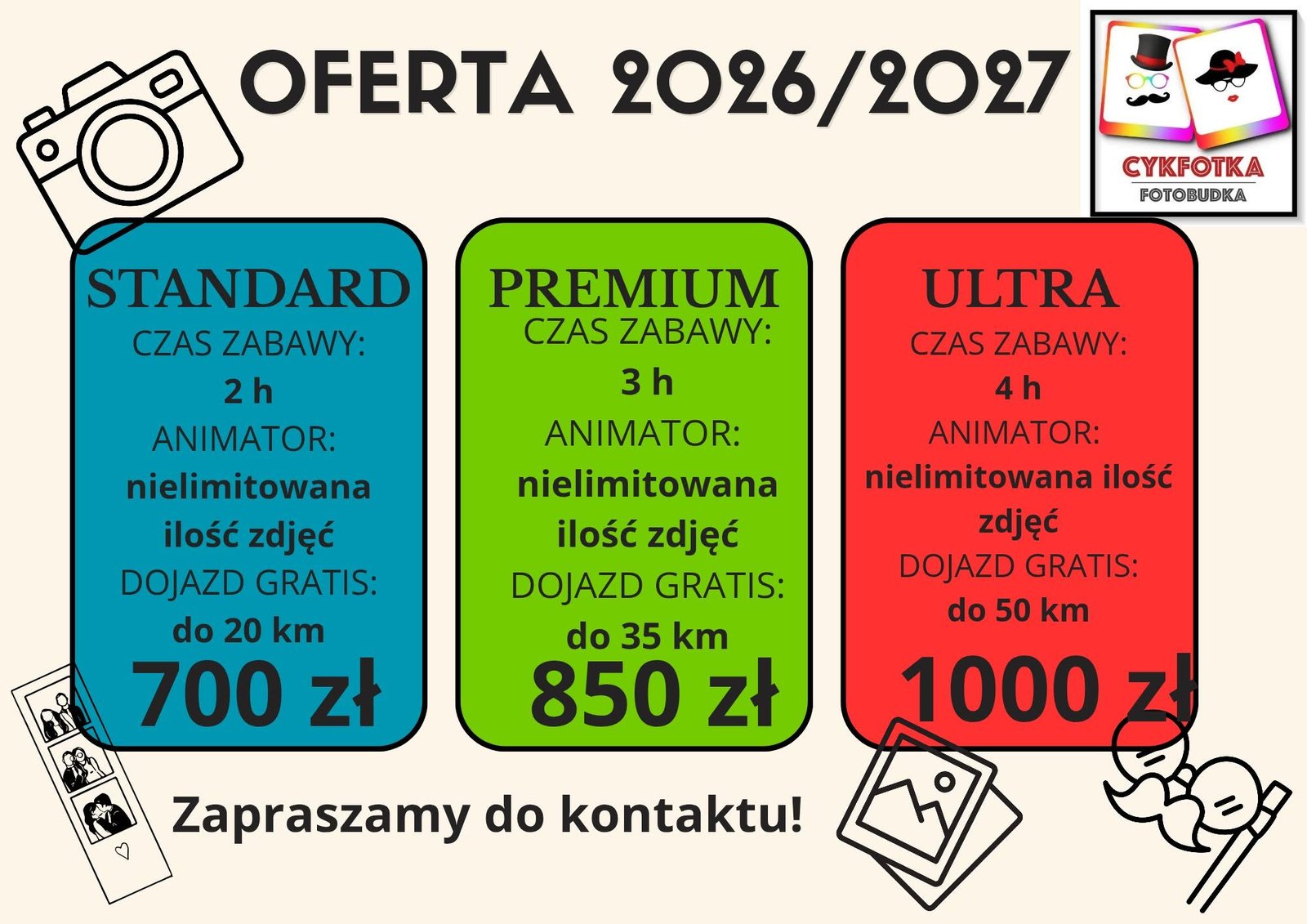 Cennik Oferta 2026/2027 CYKFOTKA